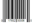 Barcode Image for UPC code 017932000060