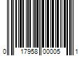 Barcode Image for UPC code 017958000051