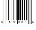 Barcode Image for UPC code 017995000076