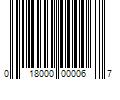 Barcode Image for UPC code 018000000067