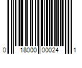 Barcode Image for UPC code 018000000241