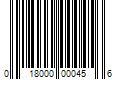 Barcode Image for UPC code 018000000456