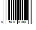 Barcode Image for UPC code 018000000487