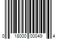 Barcode Image for UPC code 018000000494