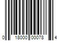 Barcode Image for UPC code 018000000784