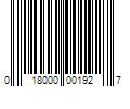 Barcode Image for UPC code 018000001927