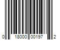 Barcode Image for UPC code 018000001972