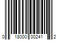 Barcode Image for UPC code 018000002412