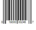 Barcode Image for UPC code 018000002467