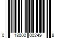 Barcode Image for UPC code 018000002498