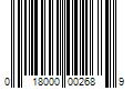 Barcode Image for UPC code 018000002689