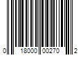 Barcode Image for UPC code 018000002702