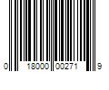 Barcode Image for UPC code 018000002719