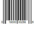 Barcode Image for UPC code 018000002986