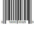 Barcode Image for UPC code 018000003259