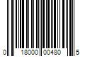 Barcode Image for UPC code 018000004805