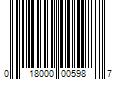 Barcode Image for UPC code 018000005987