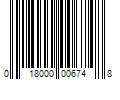 Barcode Image for UPC code 018000006748