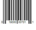 Barcode Image for UPC code 018000007011