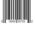 Barcode Image for UPC code 018000007202