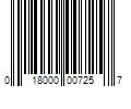 Barcode Image for UPC code 018000007257