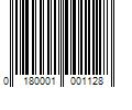 Barcode Image for UPC code 0180001001128