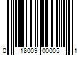 Barcode Image for UPC code 018009000051