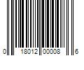 Barcode Image for UPC code 018012000086