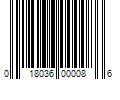 Barcode Image for UPC code 018036000086