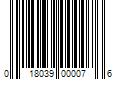 Barcode Image for UPC code 018039000076