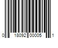 Barcode Image for UPC code 018092000051