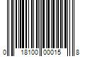 Barcode Image for UPC code 018100000158