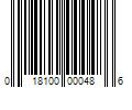 Barcode Image for UPC code 018100000486