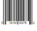 Barcode Image for UPC code 018100000752