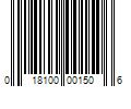 Barcode Image for UPC code 018100001506