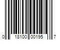 Barcode Image for UPC code 018100001957