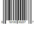 Barcode Image for UPC code 018100002077