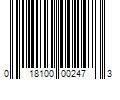 Barcode Image for UPC code 018100002473