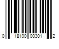 Barcode Image for UPC code 018100003012