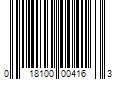 Barcode Image for UPC code 018100004163