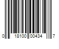 Barcode Image for UPC code 018100004347