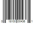 Barcode Image for UPC code 018100004361