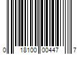 Barcode Image for UPC code 018100004477