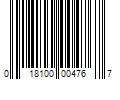 Barcode Image for UPC code 018100004767