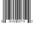 Barcode Image for UPC code 018100007102