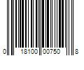 Barcode Image for UPC code 018100007508