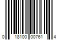 Barcode Image for UPC code 018100007614