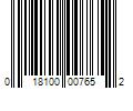 Barcode Image for UPC code 018100007652