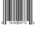 Barcode Image for UPC code 018100007720