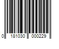 Barcode Image for UPC code 0181030000229